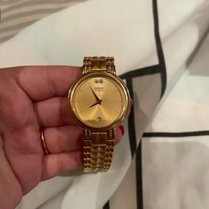 Seiko Women’s Gold & Diamonds Watch